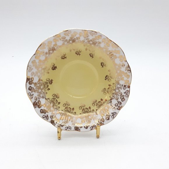 Yellow Tea Cup & Saucer by Royal Albert Cascade Series - Picture 10 of 11